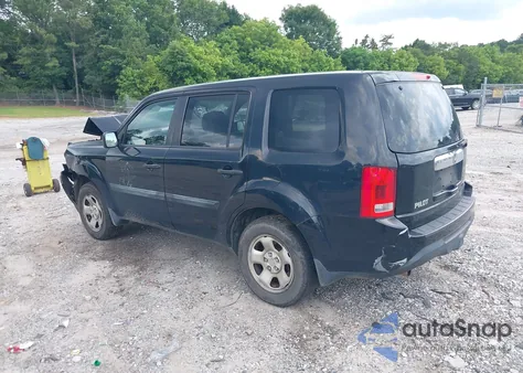 2013 Honda Pilot Lx z USA, uszkodzony, nr VIN 5FNYF4H22DB036231